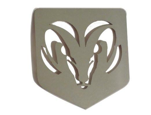 Stainless Steel Ram Head Emblem 4.5" x 5" - Click Image to Close